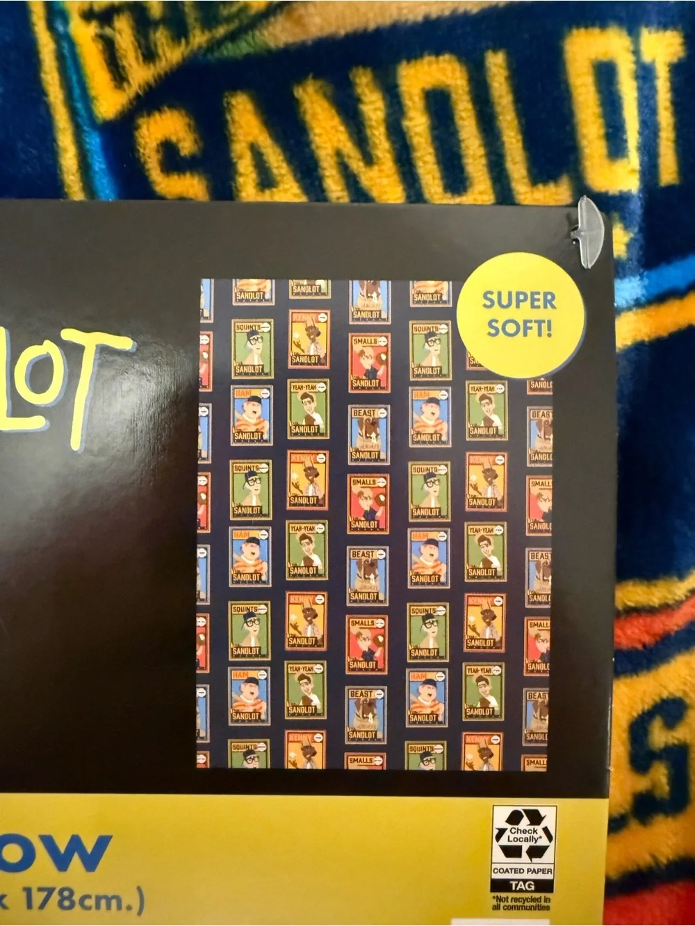 Sandlot Movie Collectors Throw Blanket 50x70 NWT Smalls Squints Beast Plush